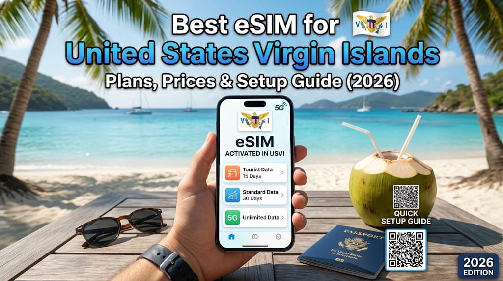 Best eSIM for United States Virgin Islands: Plans, Prices & Setup Guide (2026)
