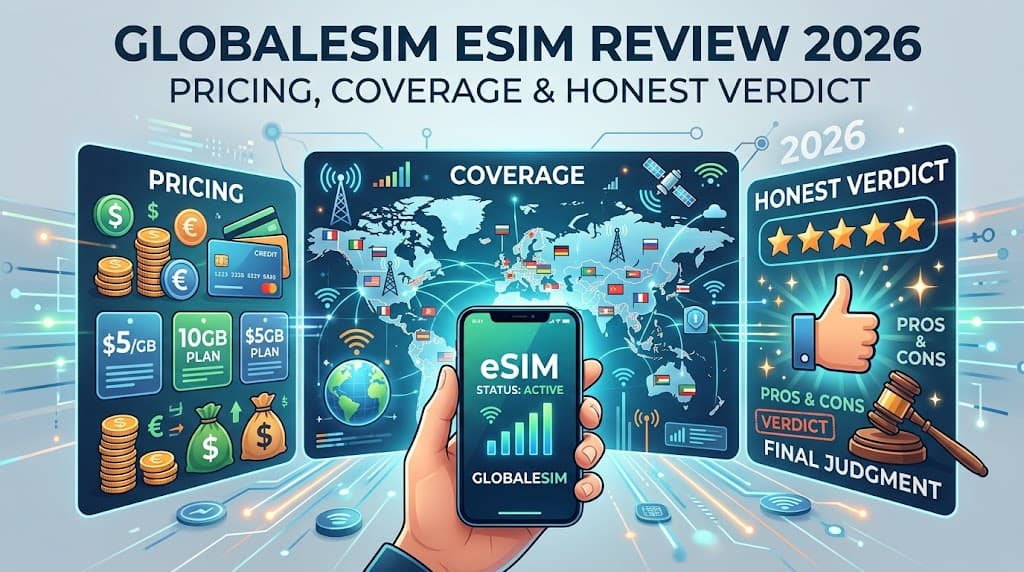 GlobaleSIM eSIM Review 2026: Pricing, Coverage & Honest Verdict