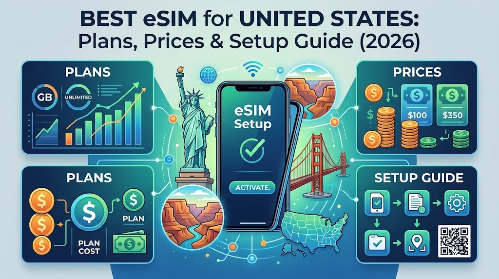 Best eSIM for United States: Plans, Prices & Setup Guide (2026)
