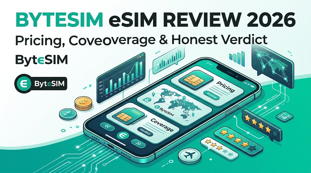 ByteSIM eSIM Review 2026: Pricing, Coverage & Honest Verdict