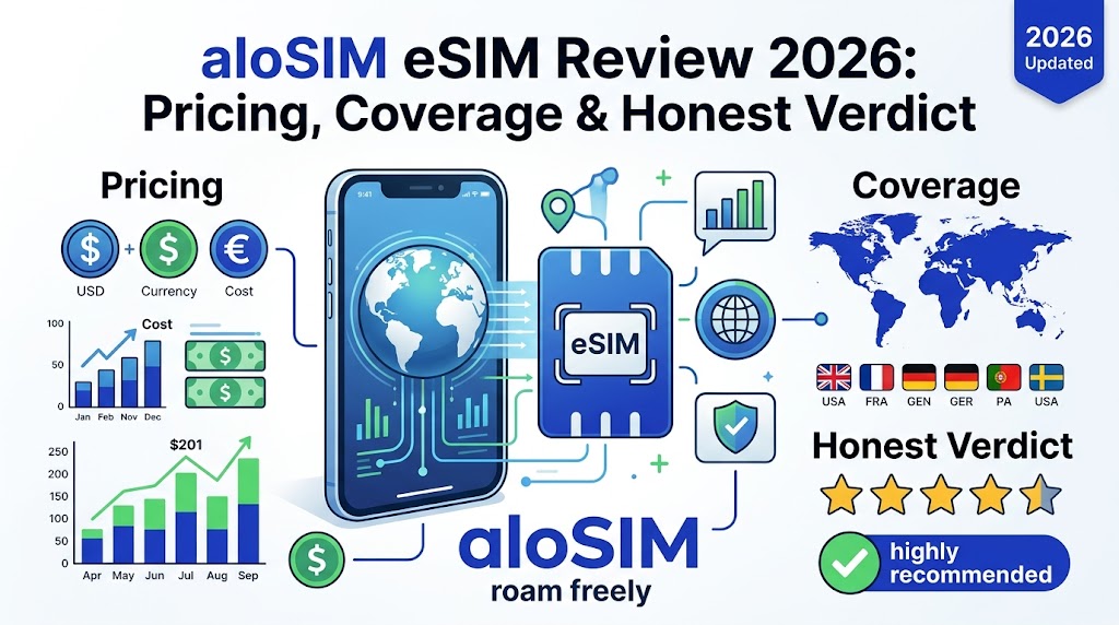 aloSIM eSIM Review 2026: Pricing, Coverage & Honest Verdict