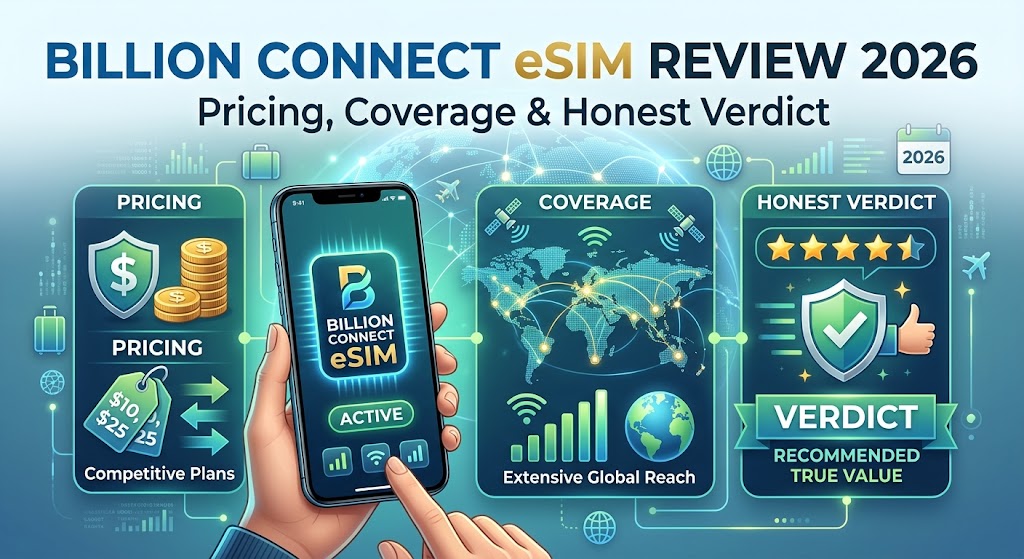Billion Connect eSIM Review 2026: Pricing, Coverage & Honest Verdict